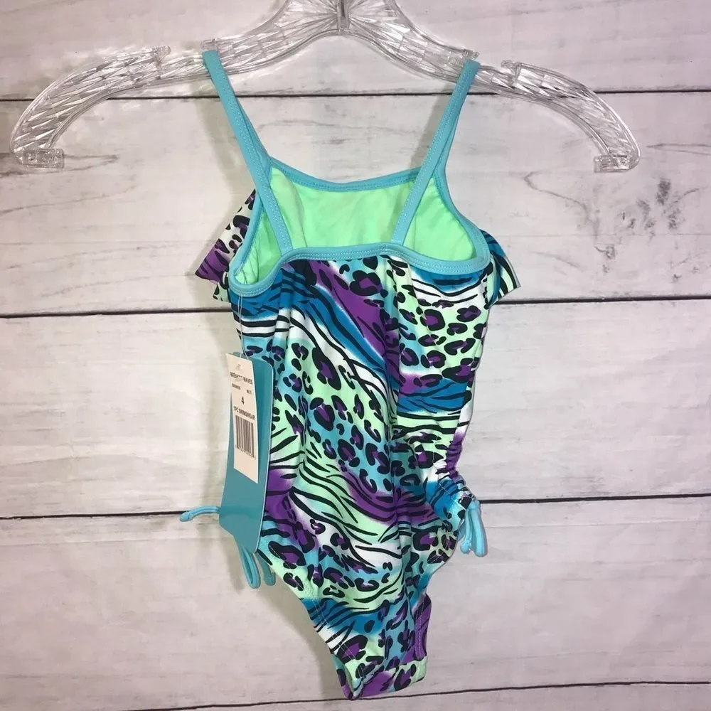 NEW Breaking Waves Leopard Wave 1 Piece Swimsuit 4 - Picture 5 of 10